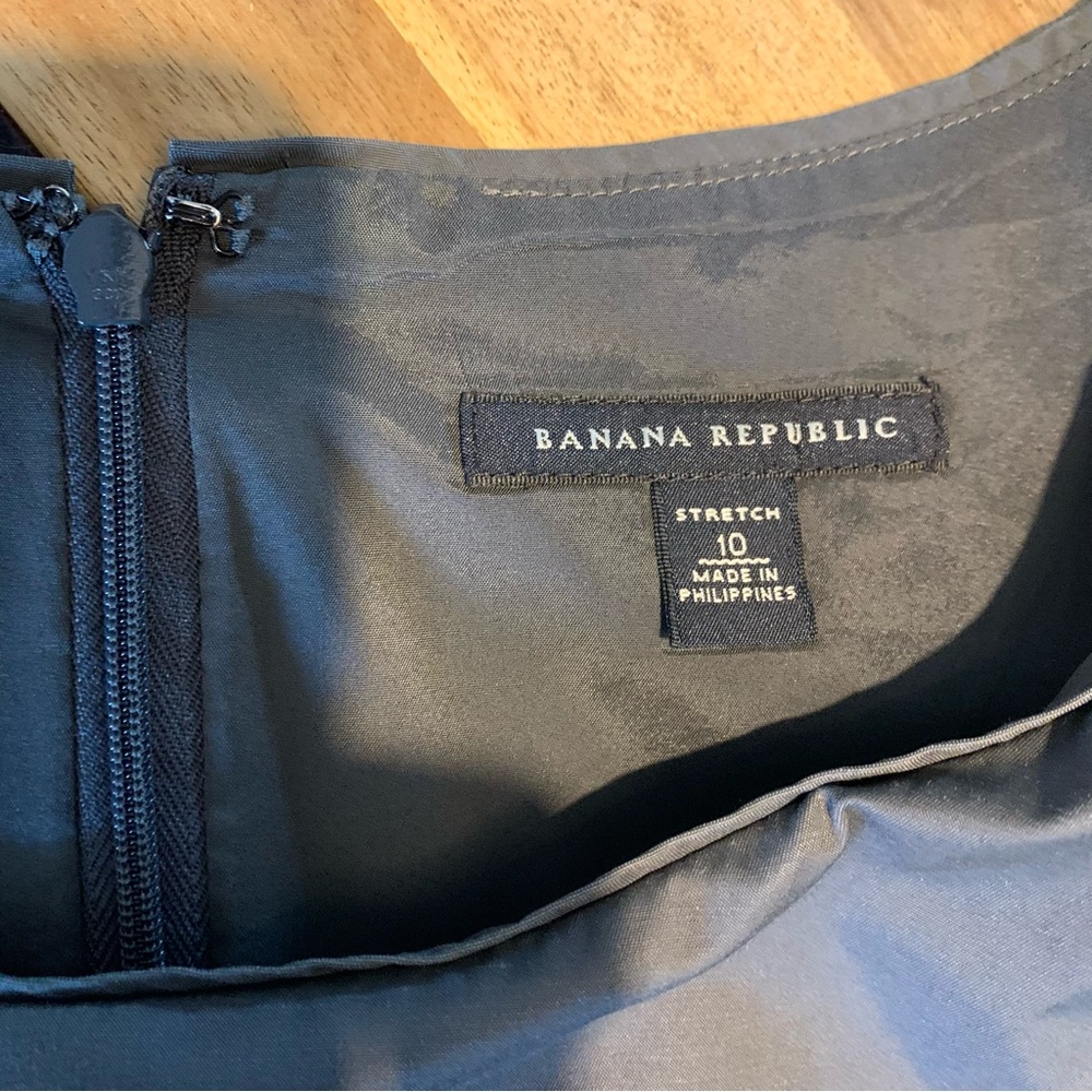 Banana Republic Grey Sleeveless Sheath Dress 10 - Picture 6 of 8